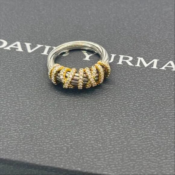 David Yurman Helena Ring with Diamonds & 18k Gold - Picture 6 of 10